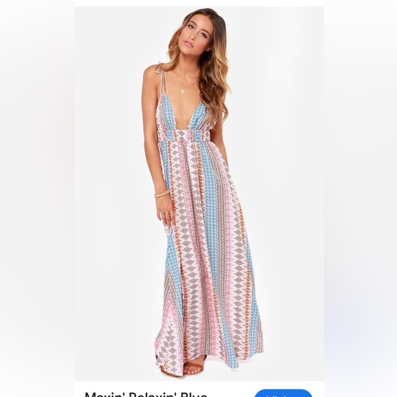 Lulus Dresses & Skirts - LULU'S Colorful! Indian Block Print Summer Maxi Dress. Sz Small. EUC